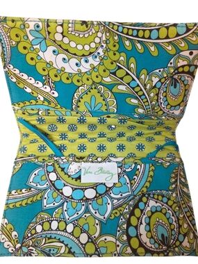 Vera Bradley Retired Paisley Fabric Notebook Cover Planner Sleeve Organizer Blue